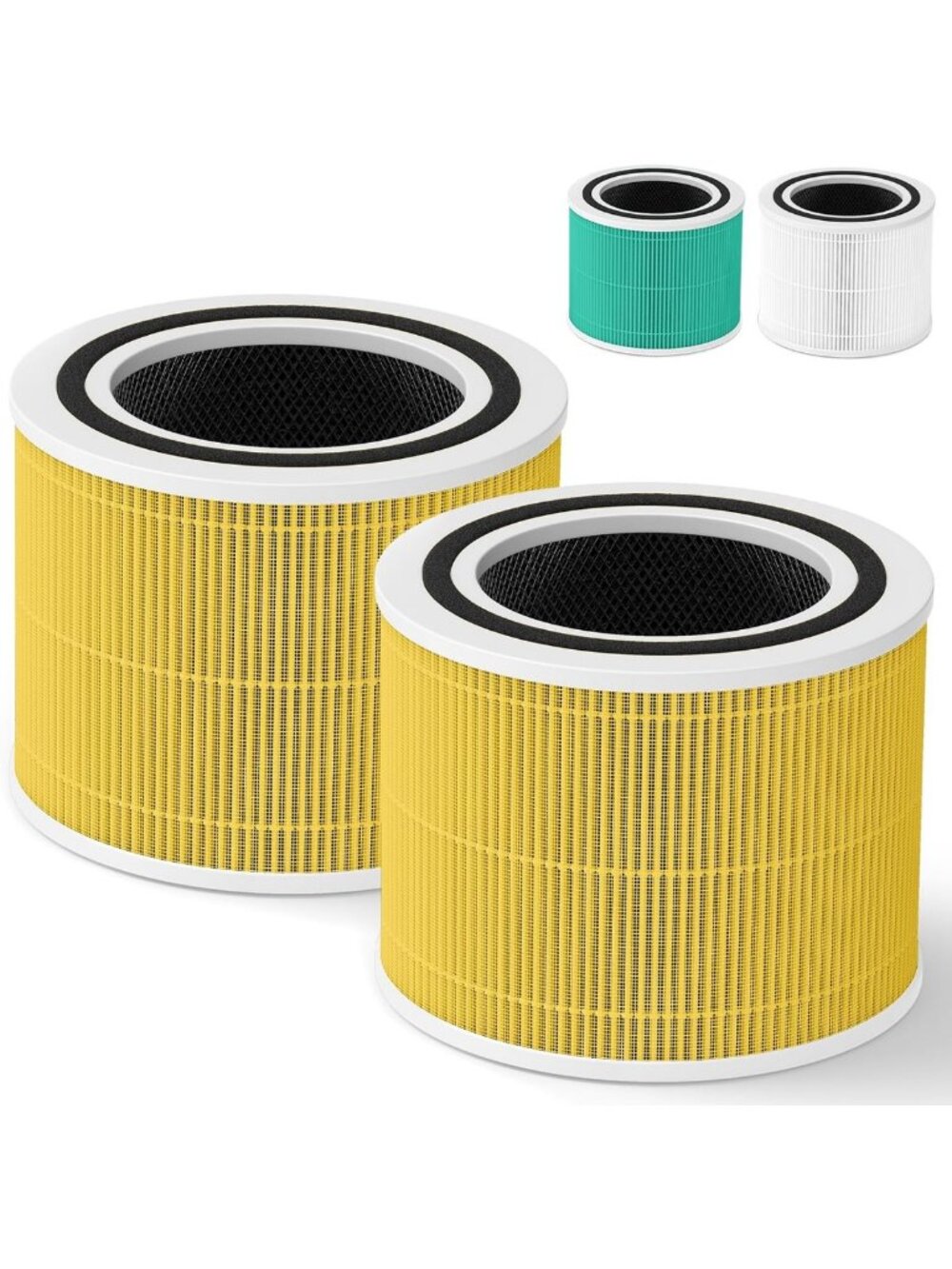 3-in-1 H13 HEPA Filter for Air Purifier - Pet Allergy Replacement Filter